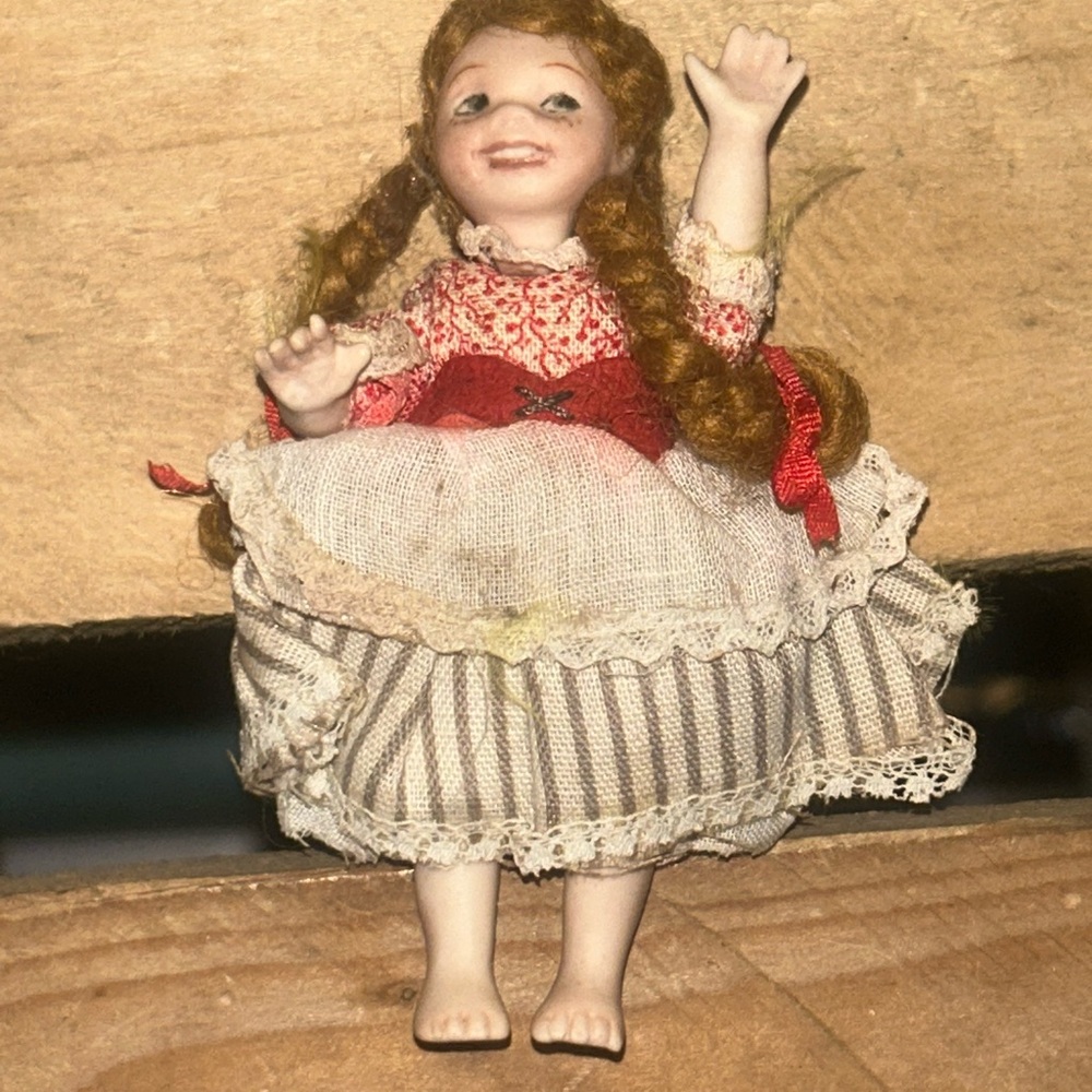 Vintage Miniture porcelain doll